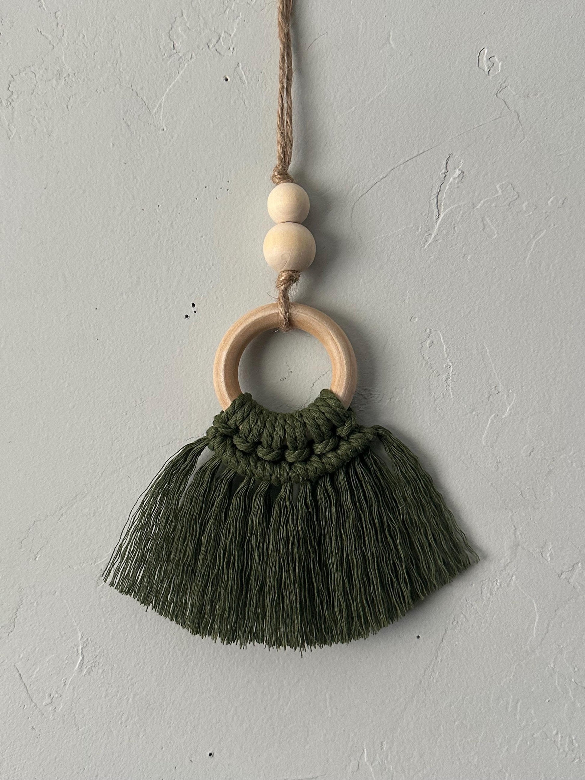 Macrame Car Charm